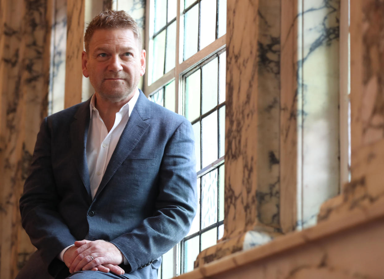 Sir Kenneth Branagh at Belfast City Hall. The Belfast-born star of stage and screen will become a Freeman of the city in an official event at the Ulster Hall. (Photo by Niall Carson/PA Images via Getty Images)