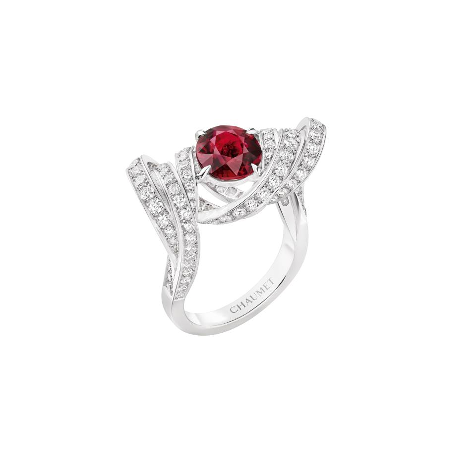 Chaumet’s ruby ring from the Torsade collection. - Credit: Courtesy of Chaumet