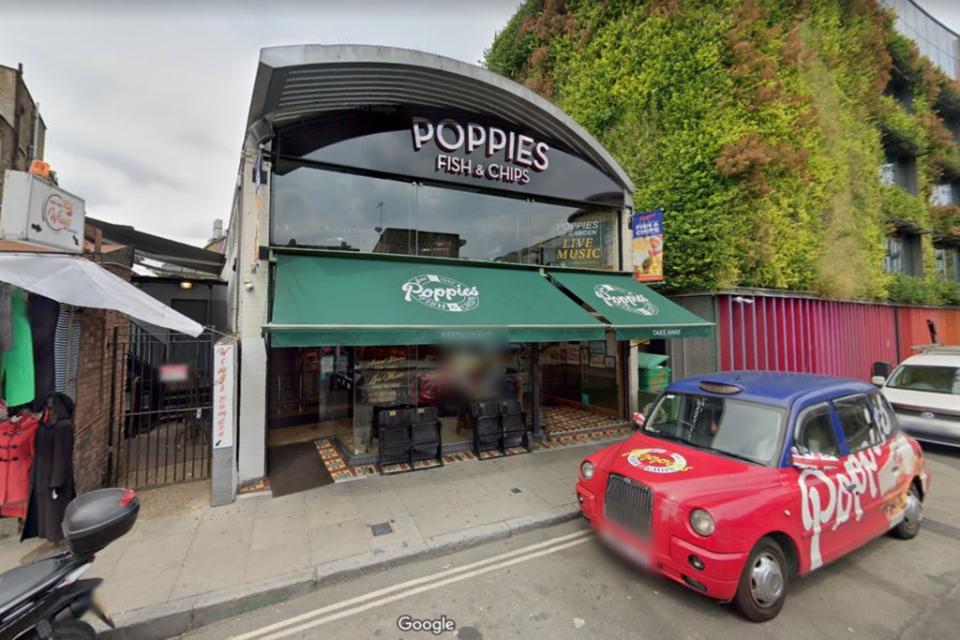 Poppies fish and chip shop in Camden Town  (Google StreetView)