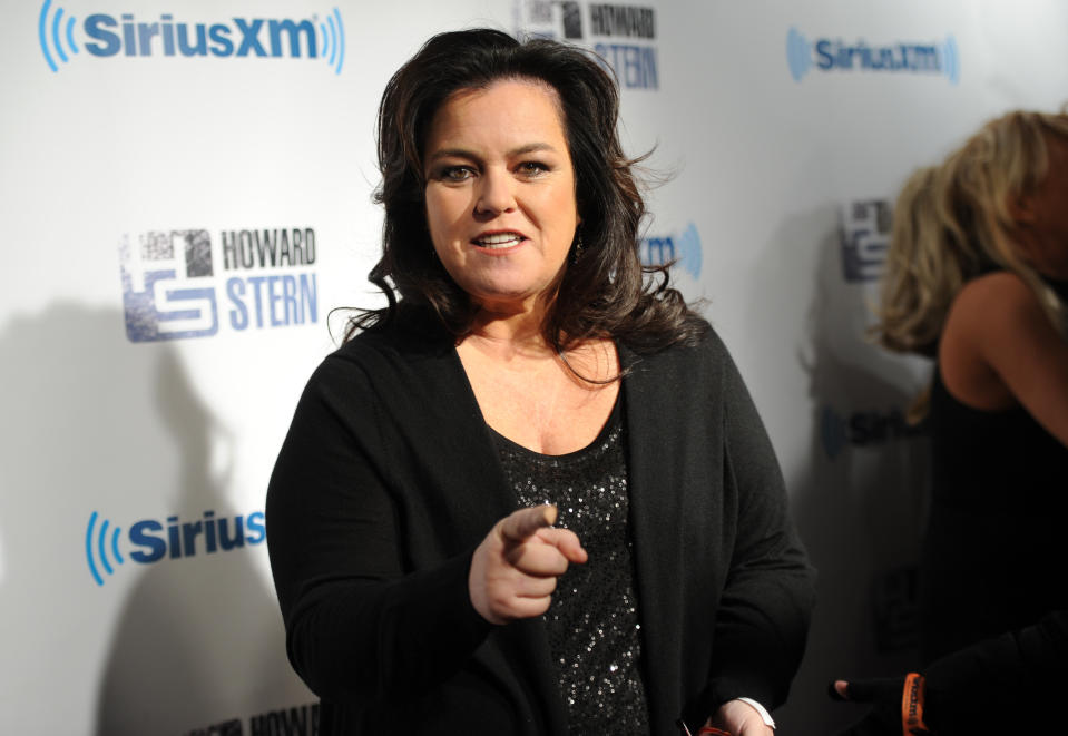 Television personality Rosie O'Donnell attends "Howard Stern's Birthday Bash," presented by SiriusXM, at the Hammerstein Ballroom on Friday, Jan. 31, 2014, in New York. (Photo by Evan Agostini/Invision/AP)