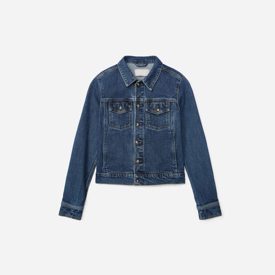 The Modern Jean Jacket in Washed Midnight (Photo via Everlane)