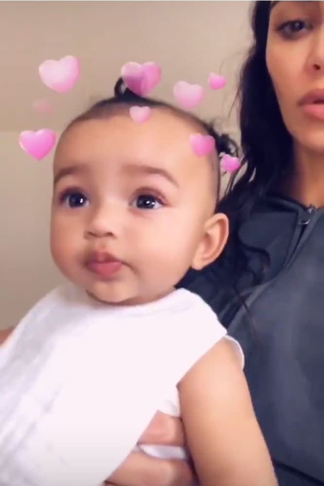 Kim Kardashian West and daughter Chicago