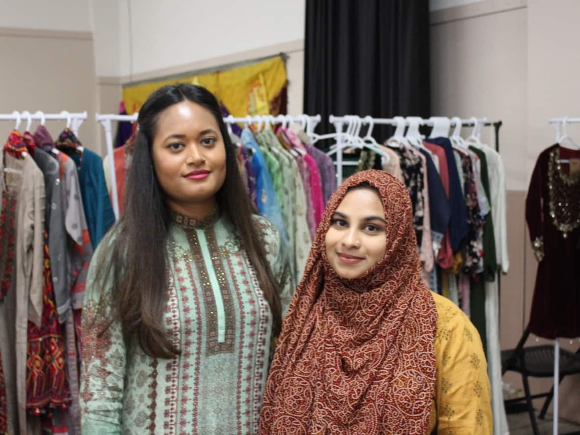 Mashtura Noshin and Lamia Chowdhury started their business, Dorji Boutique about a year ago. (Simon Smith/CBC - image credit)