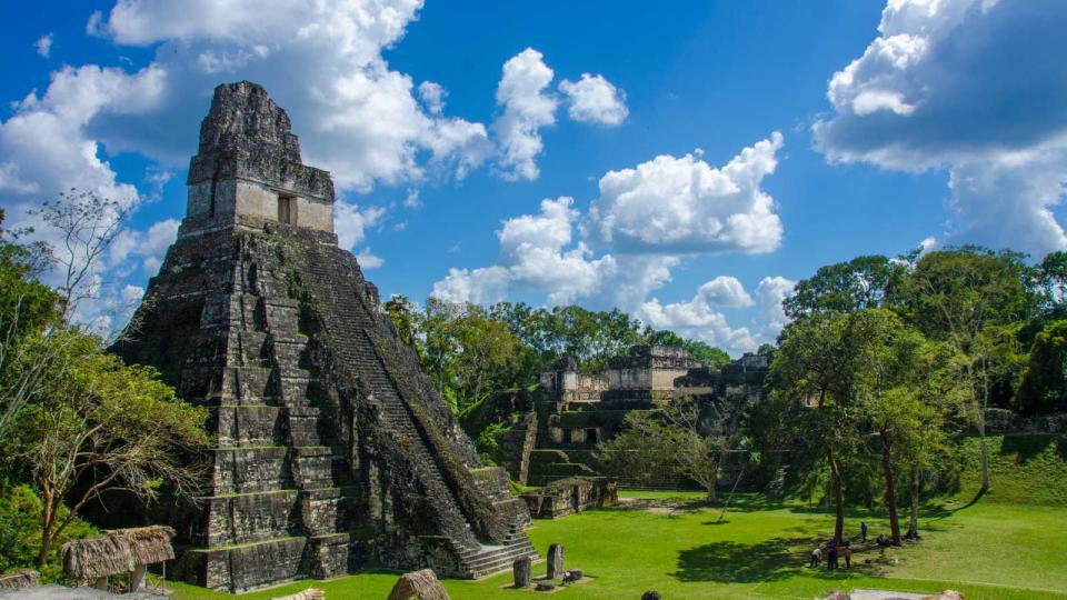 Ruins in the MAya City Tikal in Guatemala