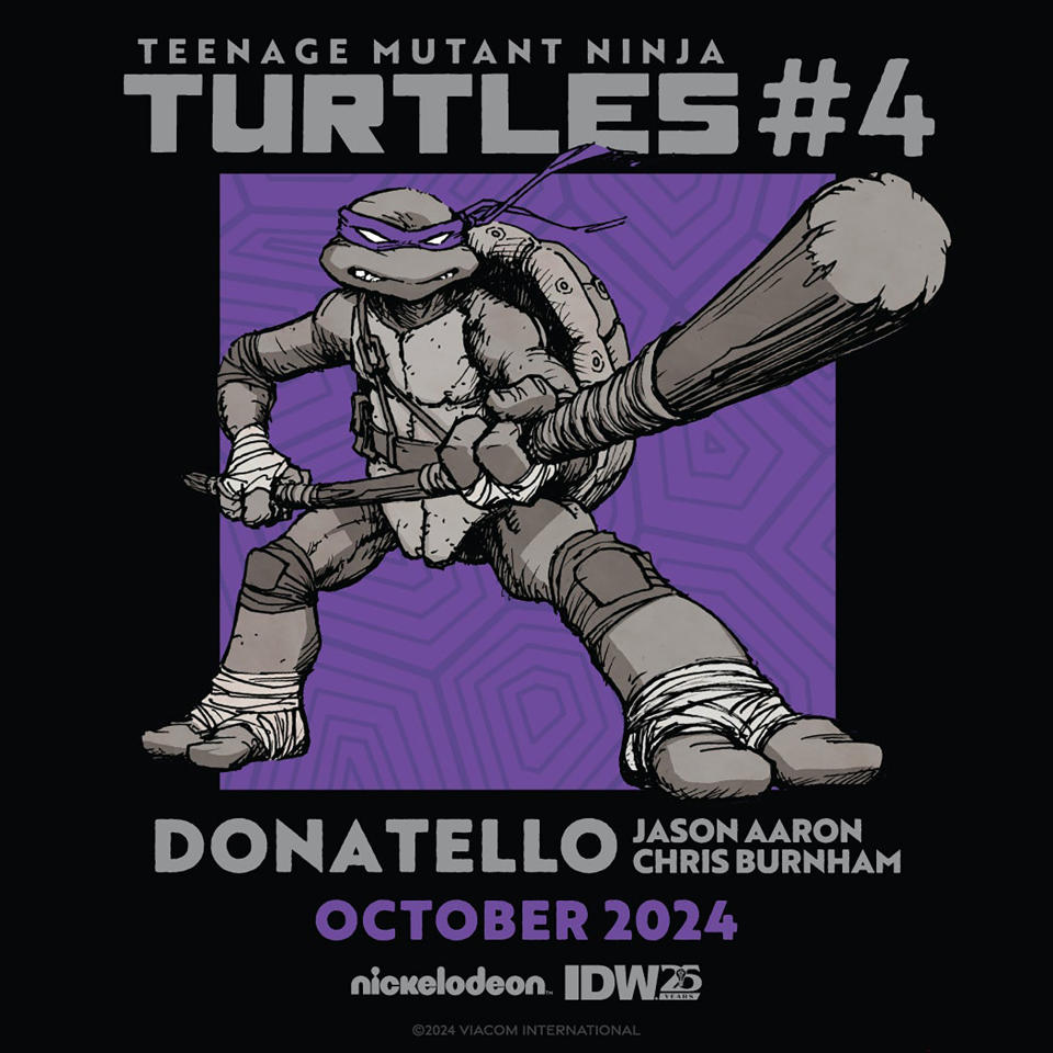 Teenage Mutant Ninja Turtles relaunch promo art of Donatello by Chris Burnham