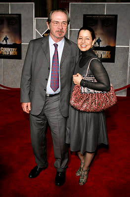 Tommy Lee Jones and wife Dawnat the Hollywood premiere of Miramax Films' No Country for Old Men