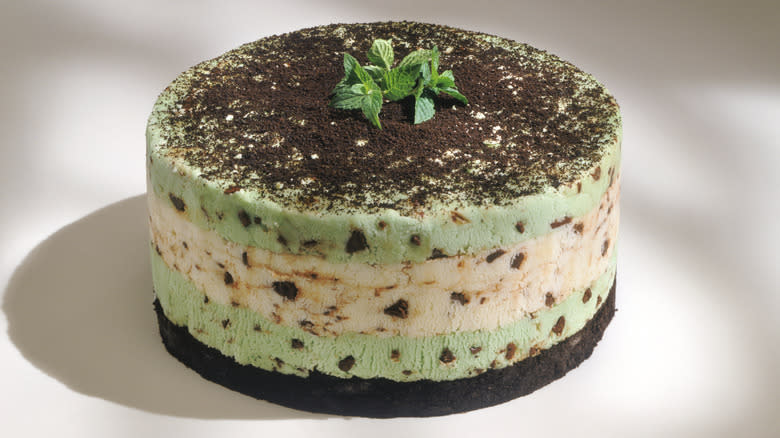 mint chocolate chip ice cream cake