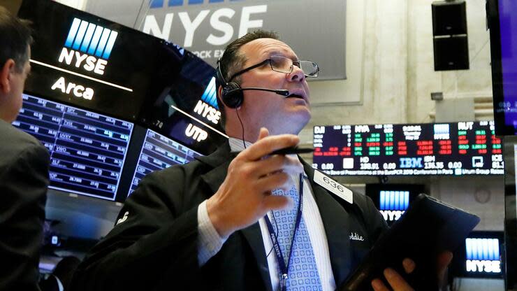 Ein Broker an der Wall Street. Foto: dpa