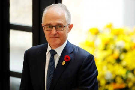 Australia's Prime Minister Malcolm Turnbull attends the APEC Economic Leaders' Meeting in Danang, Vietnam November 11, 2017. REUTERS/Jorge Silva