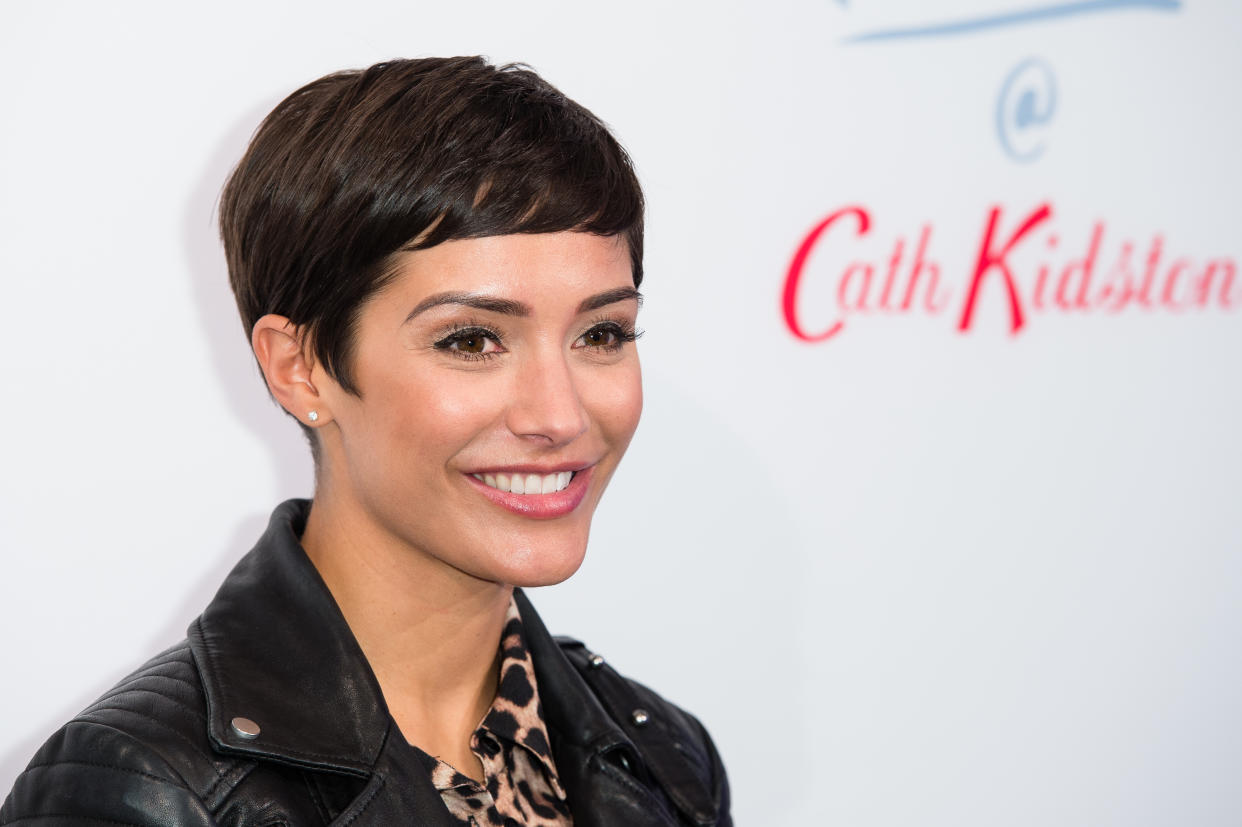 Frankie Bridge, pictured here in 2018, is often candid about her family life on social media. (Getty Images)