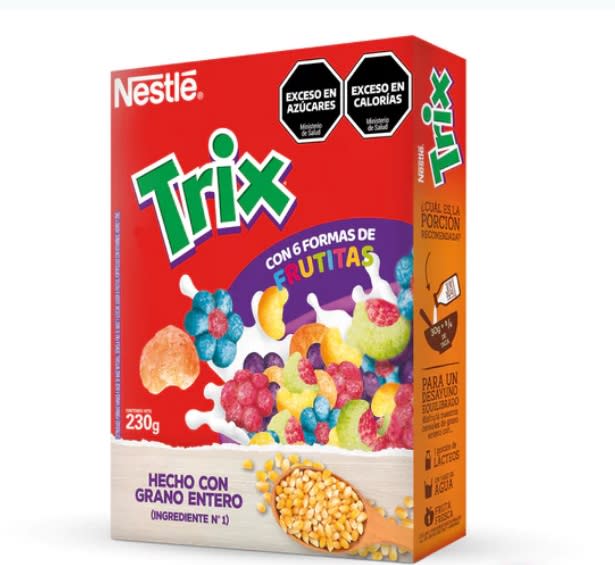 En los cereales Trix tampoco aparece el conejo