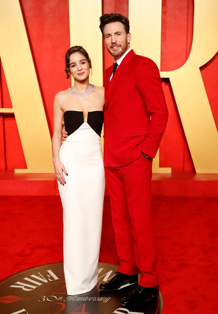 Chris Evans, Alba Baptista, Vanity Fair Party 2024, Oscars 2024