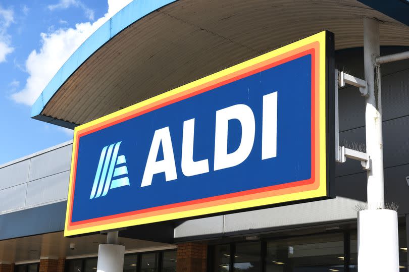 LONDON,ENGLAND - June 2023: Aldi store sign External Store Sign London, England. (Photo by Peter Dazeley/Getty Images)