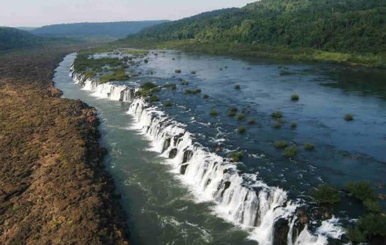 Los saltos en el río Uruguay