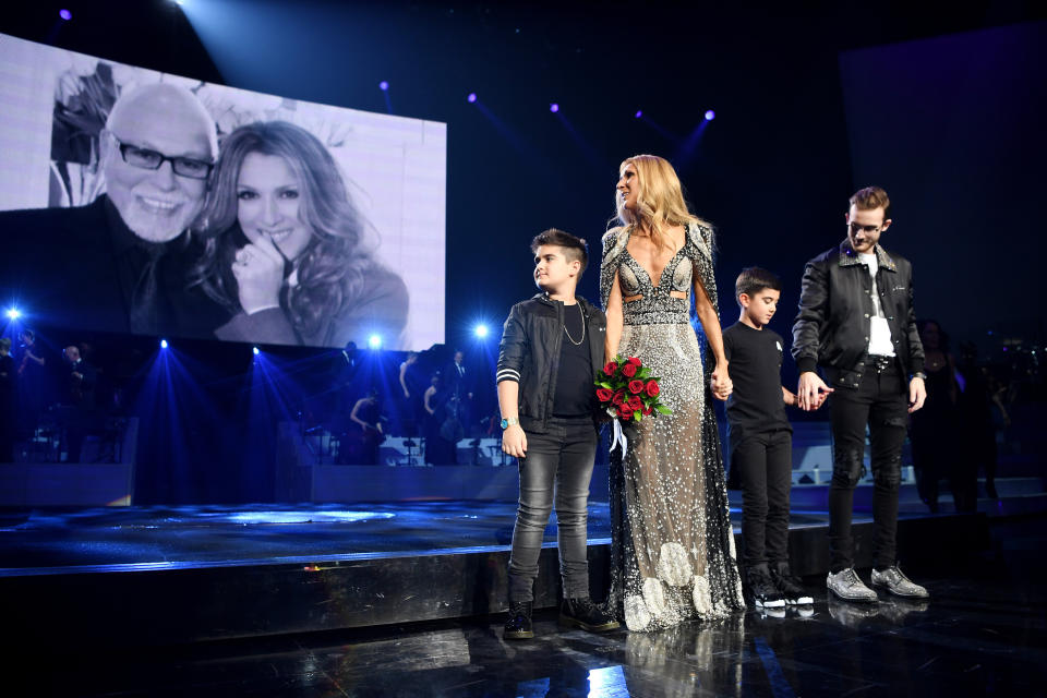 LAS VEGAS, NEVADA - JUNE 08: Celine Dion performs during the final show of her Las Vegas residency at The Colosseum at Caesars Palace on June 08, 2019 in Las Vegas, Nevada. (Photo by Denise Truscello/Getty Images for AEG)