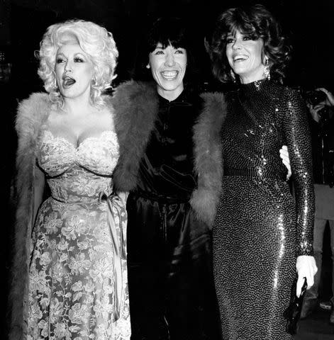 <p>Robin Platzer/Images/Getty</p> Dolly Parton, Lily Tomlin and Jane Fonda in 1981