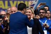 The parties of France's Marine Le Pen and Italy's Matteo Salvini earned the biggest results in their respective countries