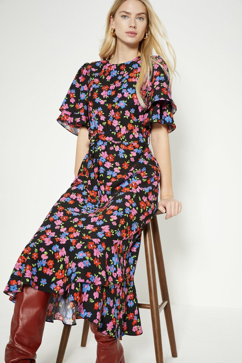 floral midi dress oasis holly willoughby