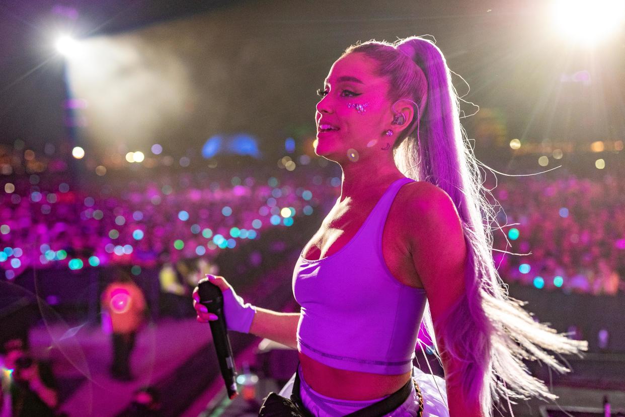 April 20:  Ariana Grande also performed at Coachella...