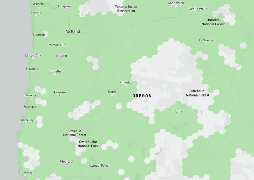 T-Mobile’s 4G LTE coverage (Map: FCC)