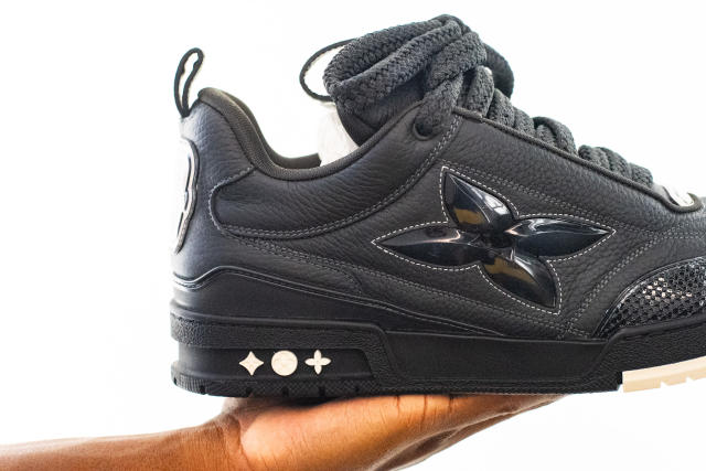 Louis Vuitton Black Crystal 'LV Skate' Sneakers