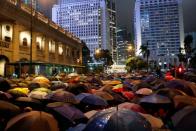 Civil servants attend a rally to support the anti-extradition bill protest in Hong Kong