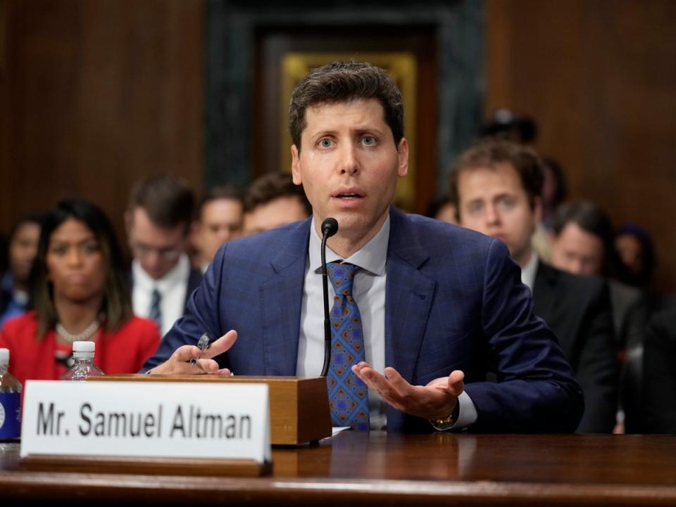 OpenAI chief executive Sam Altman was candid on Capitol Hill (AP)