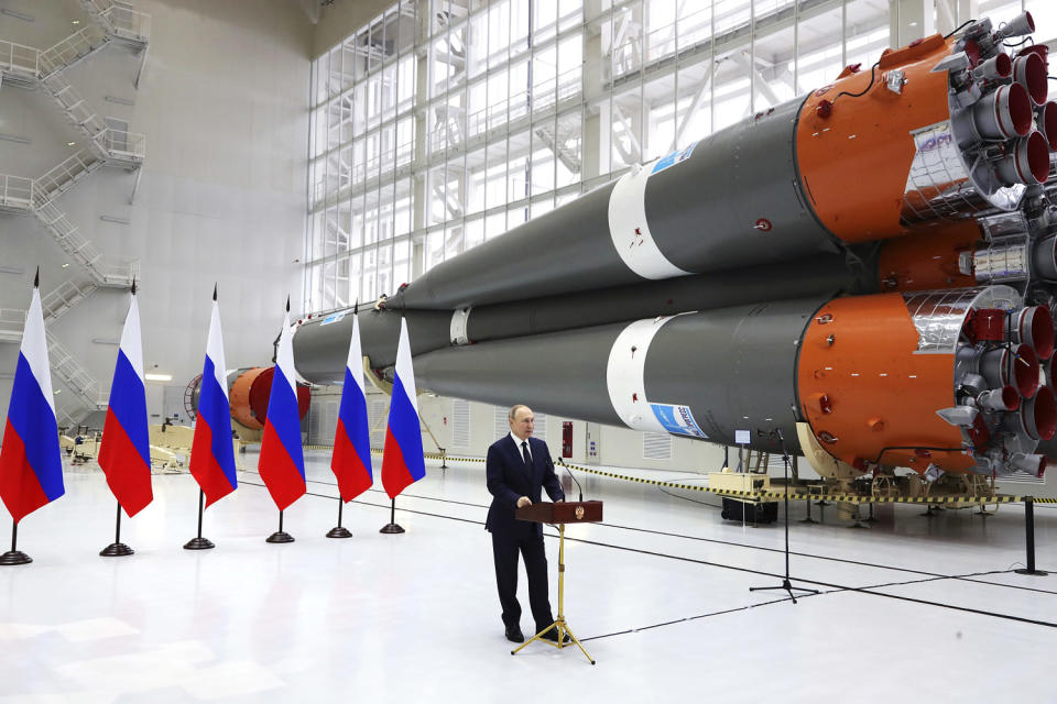 Russia Space Satellites (Evgeny Biyatov / AP file)