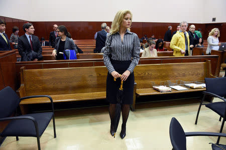 Summer Zervos, a former contestant on The Apprentice, appears in New York State Supreme Court during a hearing on a defamation case against U.S. President Donald Trump in Manhattan, New York, U.S., December 5, 2017. REUTERS/Barry Williams/Pool