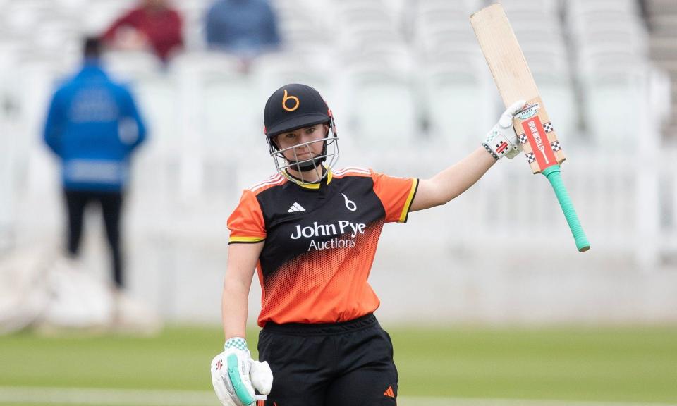 <span>Kathryn Bryce is the leading run-scorer in this year’s Charlotte Edwards Cup.</span><span>Photograph: Ray Lawrence/TGS Photo/Shutterstock</span>