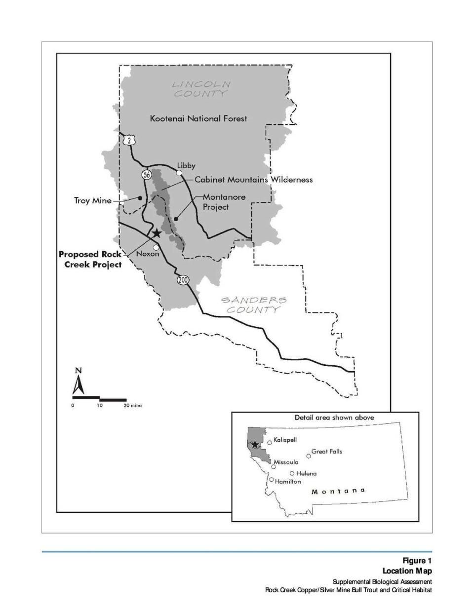 Hecla Mining Co.’s proposed Rock Creek Project for mining copper and silver in northwestern Montana.