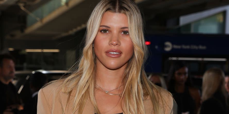 sofia richie grange half up