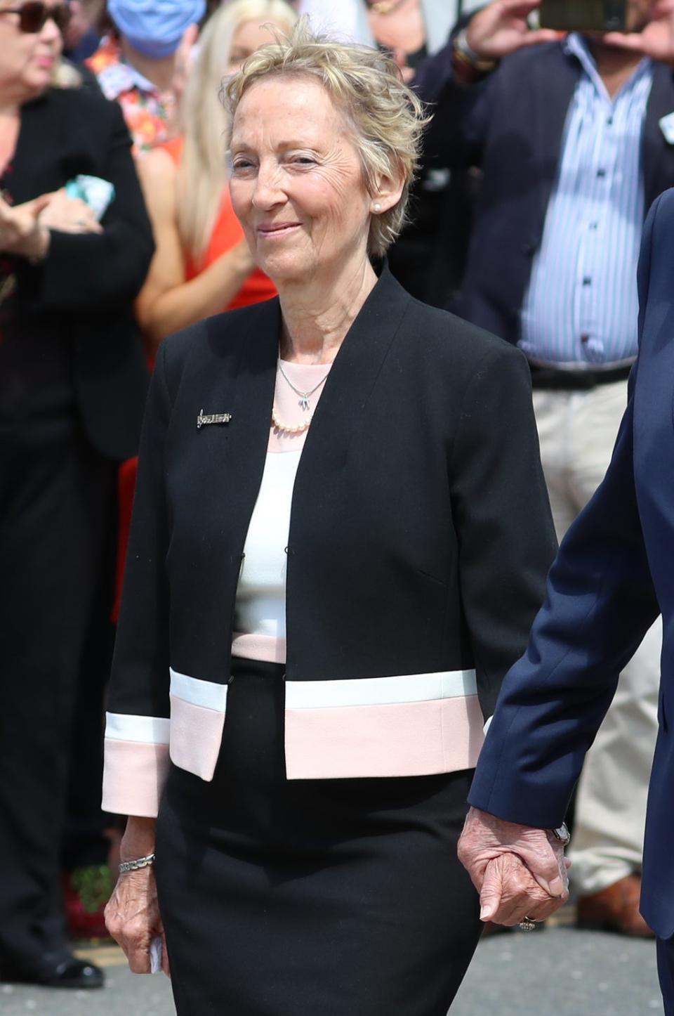 Virginia Lewis-Jones says she has used some of her mother’s favourite things, including pearls, for the collection (Gareth Fuller/PA) (PA Archive)