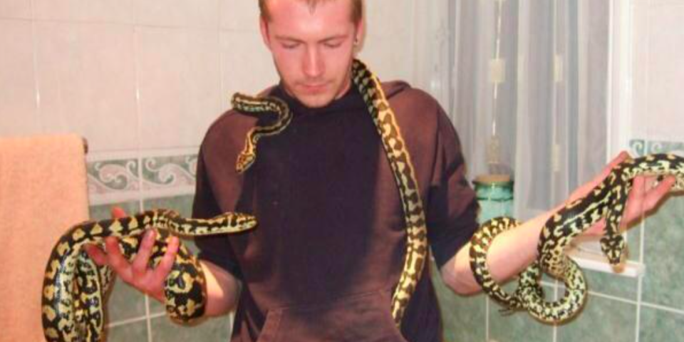<em>Mr Brandon was obsessed with snakes, spiders and wildlife (Facebook)</em>