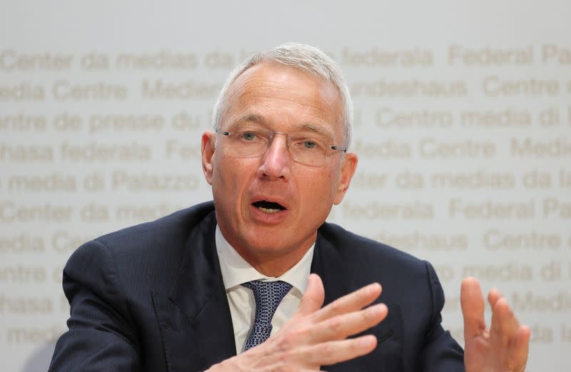 FILE PHOTO: Credit Suisse Chairman Axel Lehmann