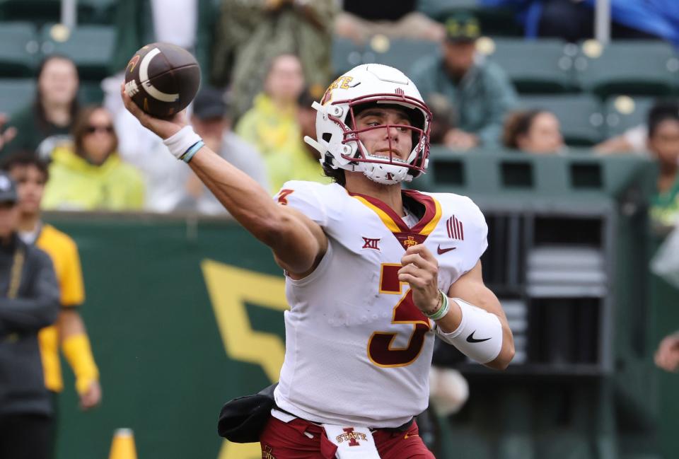 Quarterback Rocco Becht is a big reason Iowa State is tied for first in the Big 12, with four games to play.