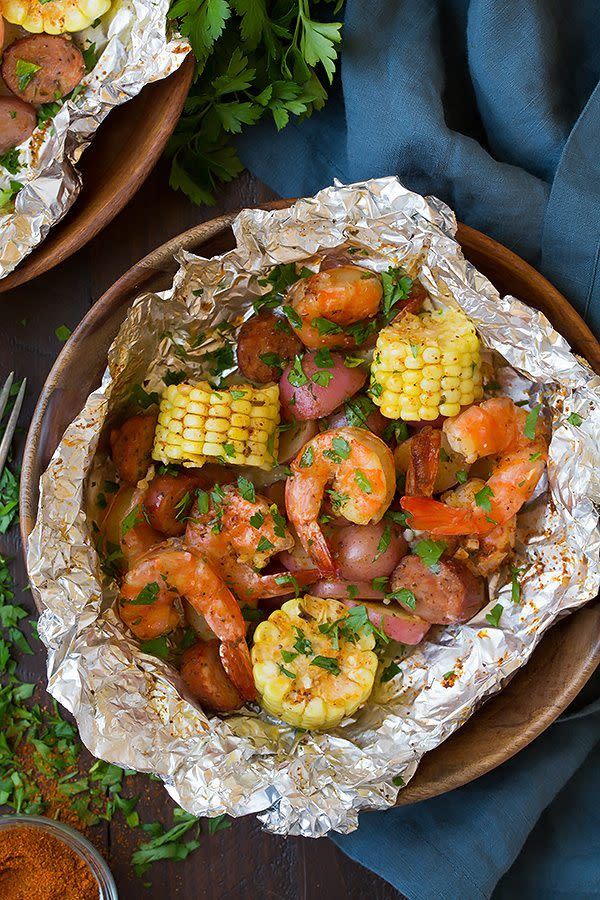 Grilled Shrimp Boil Packets