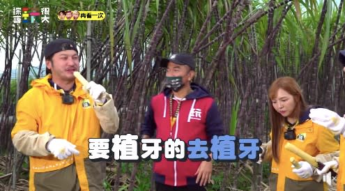 Kid更開玩笑直呼「要去植牙的去植牙」。（圖／翻攝自《綜藝玩很大》臉書）