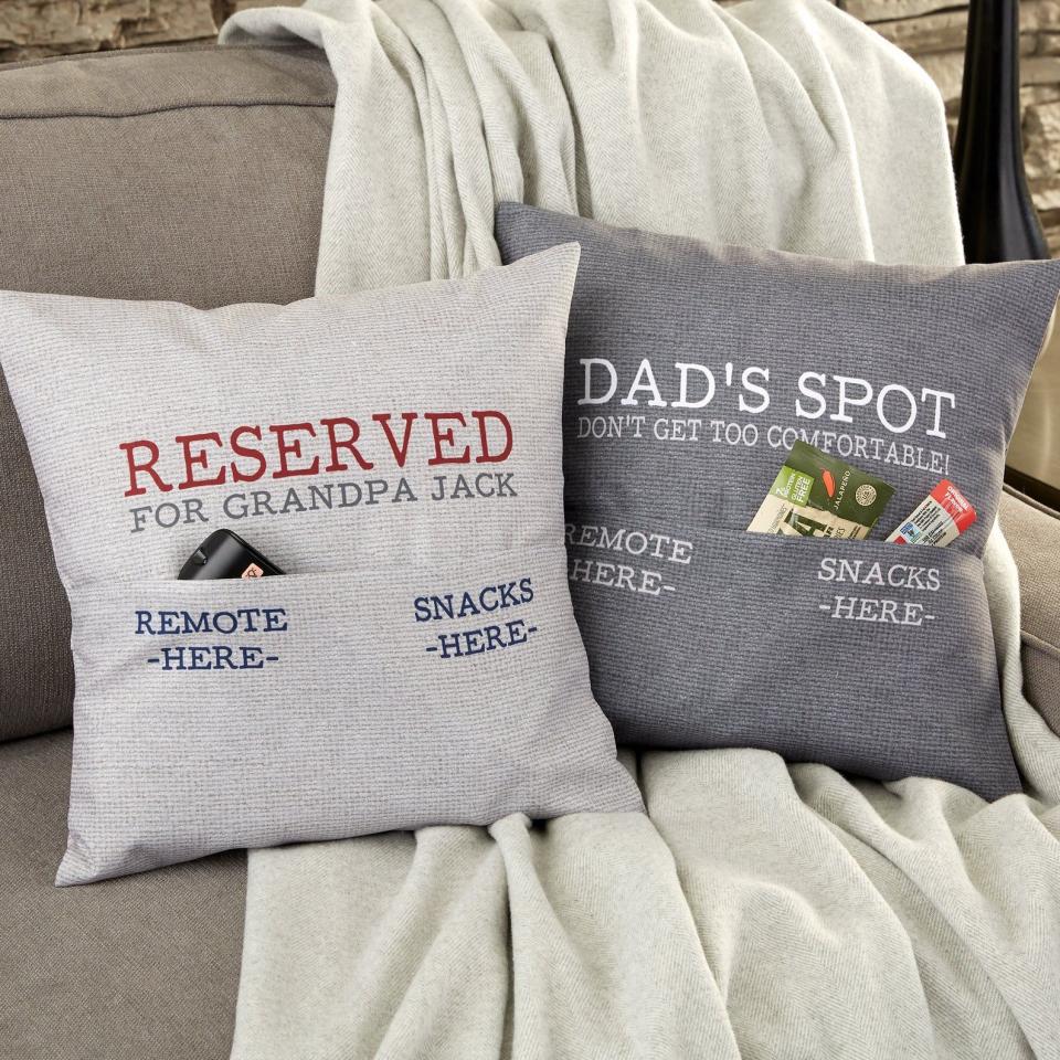 Reserved For Dad Personalized Pocket Pillow