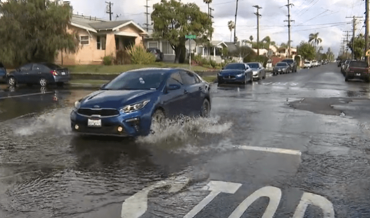 Roadway flooding in San Diego on Feb. 6, 2024. (FOX 5)