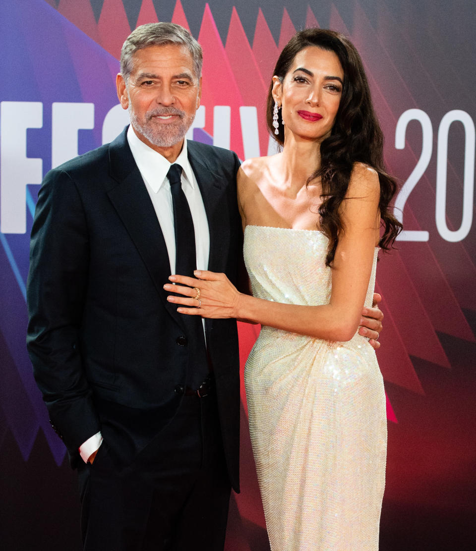 George Clooney and Amal Clooney attend "The Tender Bar" Premiere