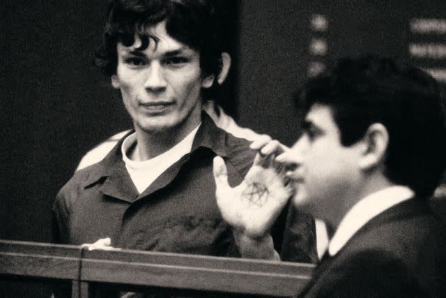 <p>NETFLIX</p> Richard Ramirez (left) in ‘Night Stalker: The Hunt for a Serial Killer’