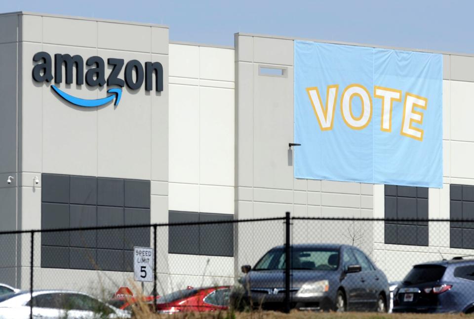 Amazon Union (Copyright 2021 The Associated Press. All rights reserved.)