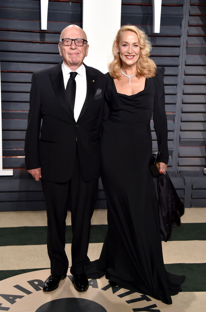 <p>The power couple looked just that at the Vanity Fair Oscar Party. (Photo: Getty Images) </p>