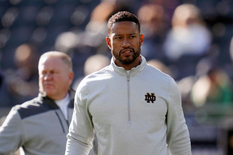 Notre Dame defensive coordinator Marcus Freeman was announced last week as the school's new head football coach.