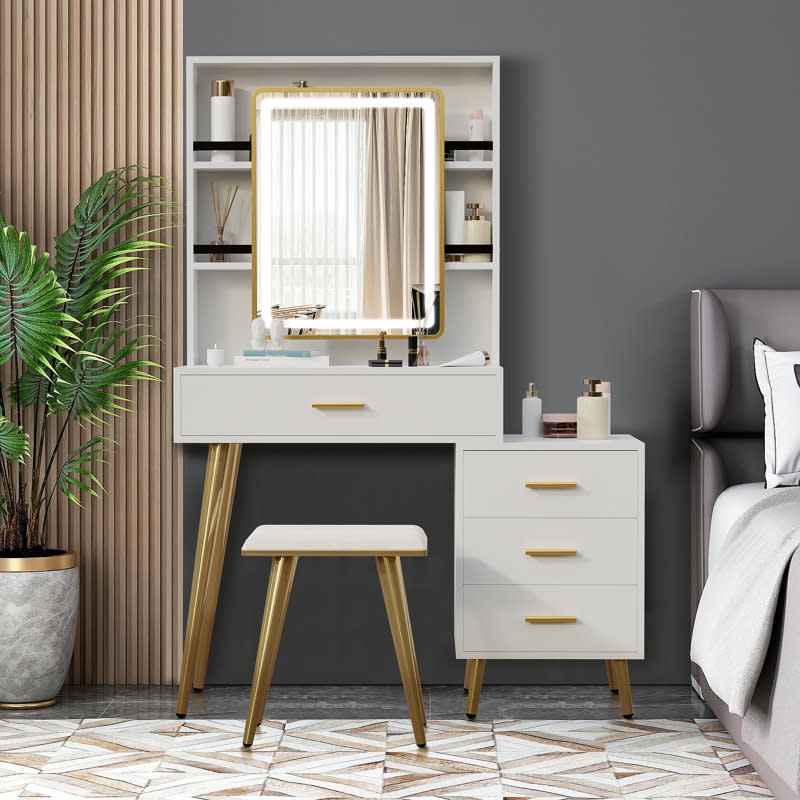 <p><a href="https://clicks.trx-hub.com/xid/hearstcorp_9eb67_clg?q=https%3A%2F%2Fwww.wayfair.com%2F--%2Fpdp%2Fmercer41--gerboth-vanity-set-with-stool-and-mirror--x121111123-l6410-w010000012.html&p=https%3A%2F%2Fwww.countryliving.com%2Fhome-design%2Fdecorating-ideas%2Fg44785354%2Fbest-makeup-vanity%2F&utmSource=yahoo-us&utmCampaign=55&utmMedium=syn" rel="nofollow noopener" target="_blank" data-ylk="slk:Shop Now;elm:context_link;itc:0;sec:content-canvas" class="link ">Shop Now</a></p><p>Gerboth Vanity Set with Stool and Mirror </p><p>wayfair.com</p><p>$289.99</p>