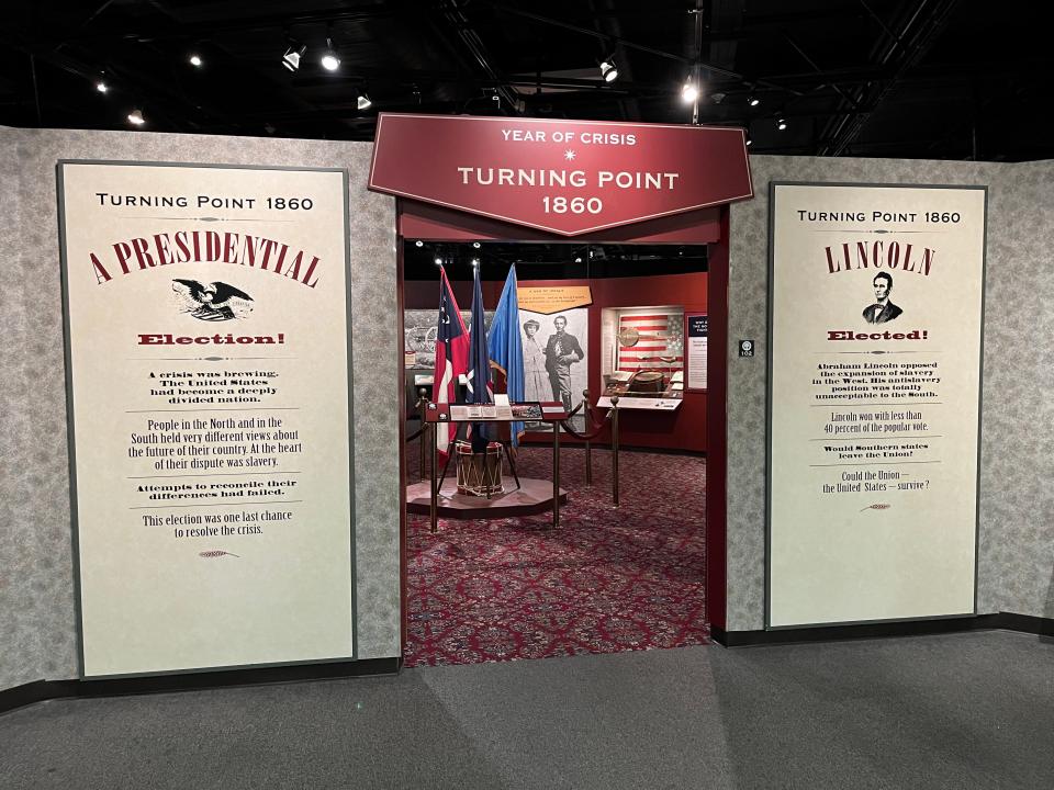 An exhibit about the Civil War at the Atlanta History Center.