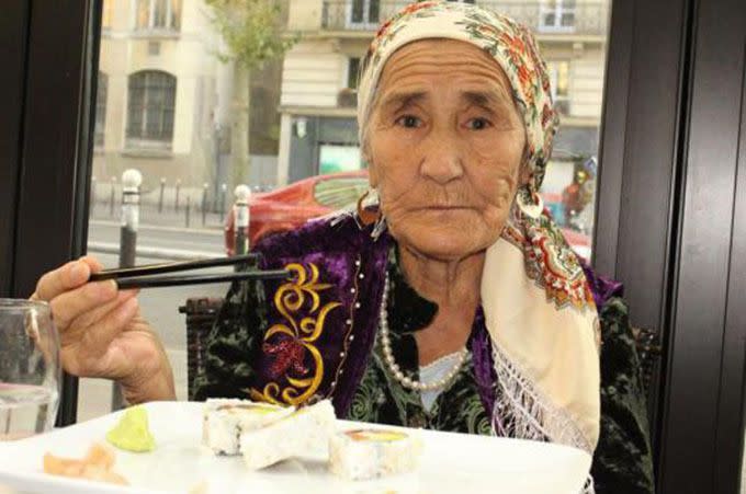 Lena learned to use chopsticks on her travels. Photo: CEN