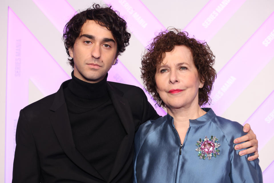 ‘So Long, Marianne’ star Alex Wolff (left) with Series Mania boss Laurence Herszberg