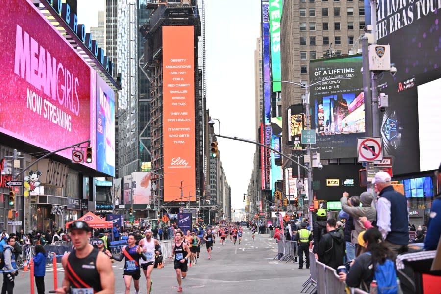 NEW YORK, NEW YORK – MARCH 17: The 2024 United Airlines NYC Half Marathon is held in New York City. The course starts in Brooklyn and ends in Central Park in Manhattan. (Photo by Roy Rochlin/New York Road Runners via Getty Images)